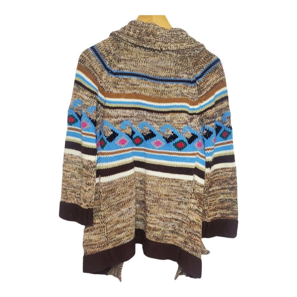 Vintage Helen Sue Southwestern Cardigan Sweater Jacket Size Large Multicolored - Picture 2 of 5